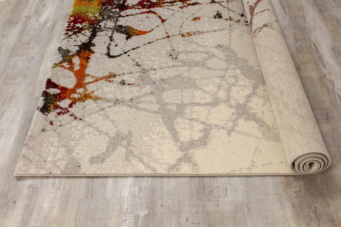 Safi 5871_6S01 Grey Multi Splatter Area Rug by Kalora Interiors