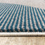 Safi Grey Blue Blocks Round Edges Rug by Kalora Interiors