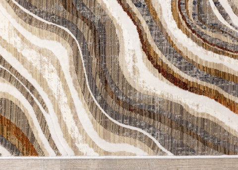 Samira Curvy Waves Rug by Kalora Interiors