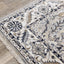 Samira Traditional Cream Blue Border Rug by Kalora Interiors