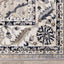 Samira Traditional Cream Blue Border Rug by Kalora Interiors