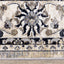 Samira Traditional Cream Blue Border Rug by Kalora Interiors