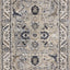 Samira Traditional Cream Blue Border Rug by Kalora Interiors