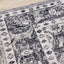 Sara Grey Black Elaborate Edging Rug by Kalora Interiors