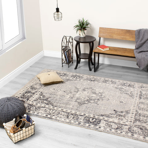 Sara B408_0939 Elaborate Edging Oriental Style Area Rug by Kalora Interiors