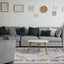 Sara Grey Black Elaborate Edging Rug by Kalora Interiors