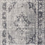 Sara Grey Black Elaborate Edging Rug by Kalora Interiors