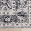 Sara Grey Black Elaborate Edging Rug by Kalora Interiors
