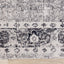 Sara Grey Black Elaborate Edging Rug by Kalora Interiors