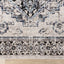 Sara Grey Blue Faded Border Rug by Kalora Interiors