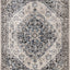 Sara Grey Blue Faded Border Rug by Kalora Interiors
