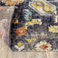 Sara Grey Blue Yellow Ornamental Rug by Kalora Interiors
