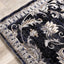 Sara Black Grey Elegant Traditional Rug by Kalora Interiors