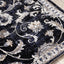 Sara Black Grey Elegant Traditional Rug by Kalora Interiors