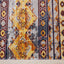 Sara Red Orange Yellow Southwestern Stripe Rug by Kalora Interiors
