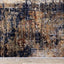 Serene Red Blue Beige Layered Distressed Rug by Kalora Interiors
