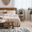 Serene Cream Blue Intricate Border Rug by Kalora Interiors
