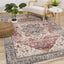 Serene Pink Cream Blue Elaborate Border Rug by Kalora Interiors