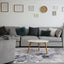 Sidra Blue Grey Chic Transitional Soft Touch Rug by Kalora Interiors