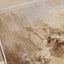 Sidra Cream Orange Foggy Wisps Soft Touch Rug by Kalora Interiors