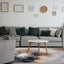 Sidra Cream Orange Foggy Wisps Soft Touch Rug by Kalora Interiors
