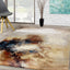 Sidra B859_2424 Cream Foggy Wisps Area Rug by Kalora Interiors