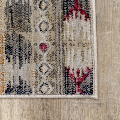 Sidra C115_2494 Grey Transitional Pattern Oriental Style Area Rug by Kalora Interiors