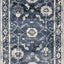 Sidra Distressed Blue Cream Border Rug by Kalora Interiors