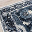 Sidra Distressed Blue Cream Border Rug by Kalora Interiors
