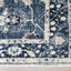 Sidra Distressed Blue Cream Border Rug by Kalora Interiors