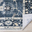 Sidra Distressed Blue Cream Border Rug by Kalora Interiors