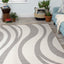 Siecle 16103_19 Cream Grey Swaying Area Rug by Novelle Home