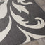 Siecle 16104_19 Grey Cream Zoom Swirl Area Rug by Novelle Home