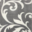 Siecle 16104_19 Grey Cream Zoom Swirl Area Rug by Novelle Home
