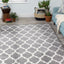 Siecle 16106_19 Grey Cream Ogee Pattern Area Rug by Novelle Home