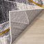Soho Grey White Yellow Shaded Diamonds Rug by Kalora Interiors