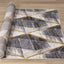 Soho Grey White Yellow Shaded Diamonds Rug by Kalora Interiors