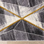 Soho Grey White Yellow Shaded Diamonds Rug by Kalora Interiors