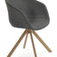 TRIBECA SWORD DININIG CHAIR NATURAL VENEER PPM GREY 1