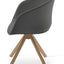 TRIBECA SWORD DININIG CHAIR NATURAL VENEER PPM GREY 2