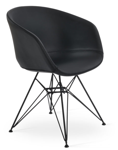 TRIBECA TOWER DINING CHAIR BLACK POWDER PPM BLACK 1 1