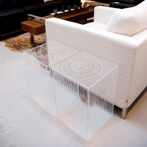 Timber Table | Clear Acrylic