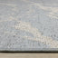Vista Blue Cream Soft Distressed Indoor/Outdoor Rug by Kalora Interiors