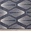 Vista Blue Cream Shell Shapes Indoor/Outdoor Rug by Kalora Interiors
