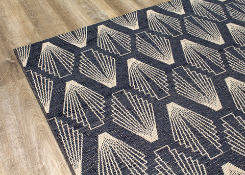Vista 9388_H831 Shell Shapes Indoor/Outdoor Area Rug by Kalora Interiors