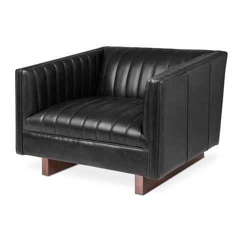 Wallace Chair | Saddle Black Leather