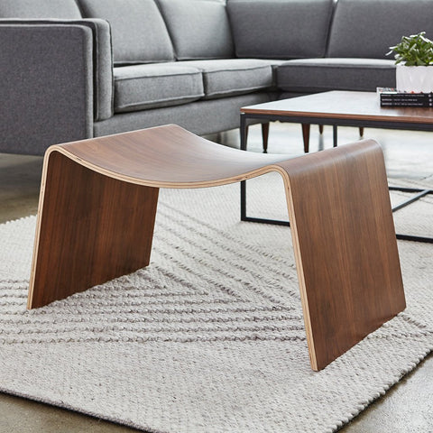 Wave Stool | Walnut