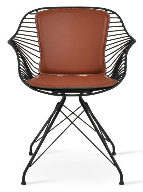 ZEBRA ARM CHAIR BLACK PPM FR CINNAMON 324