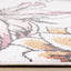 Fresco Blue Yellow Orange Pink Floral Print Rug by Kalora Interiors