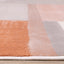 Belle Pink Grey Cream Multi-Geometric Pattern Plush Rug by Kalora Interiors
